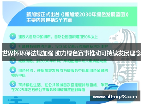 世界杯环保法规加强 助力绿色赛事推动可持续发展理念